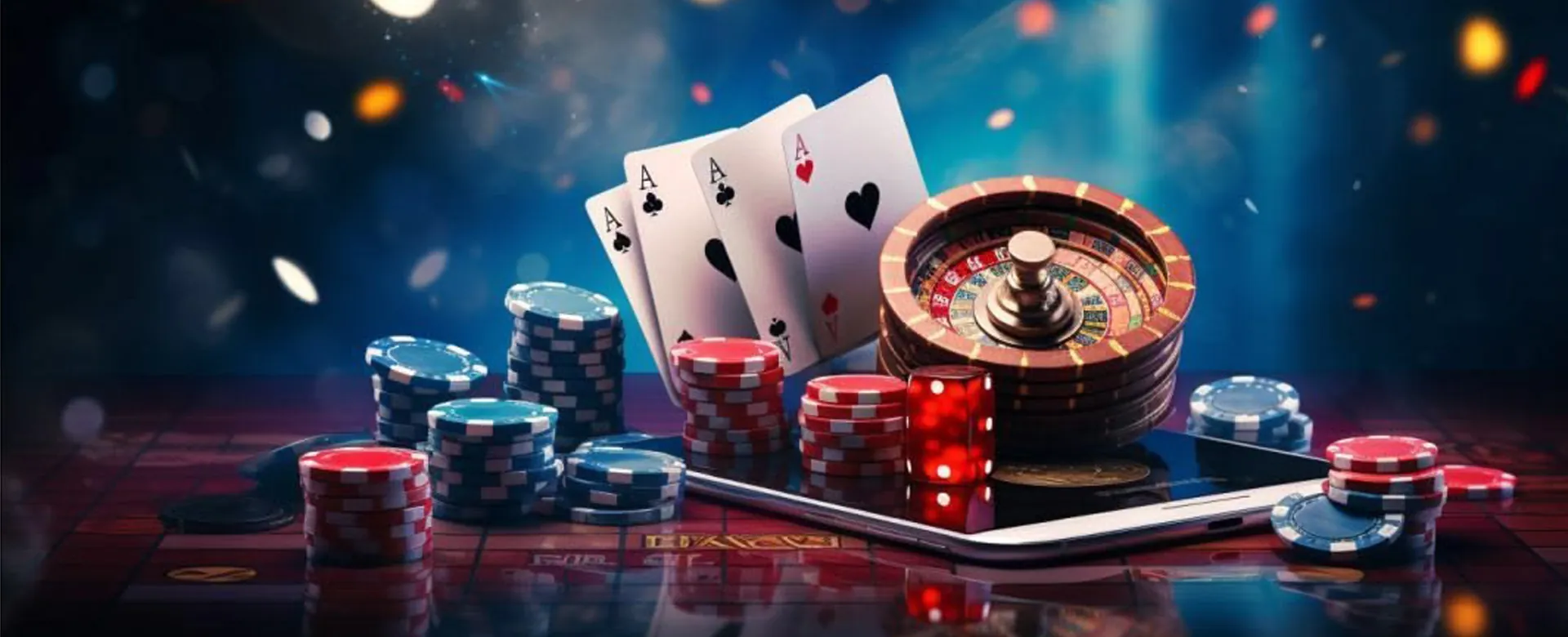 Exciting casino games background